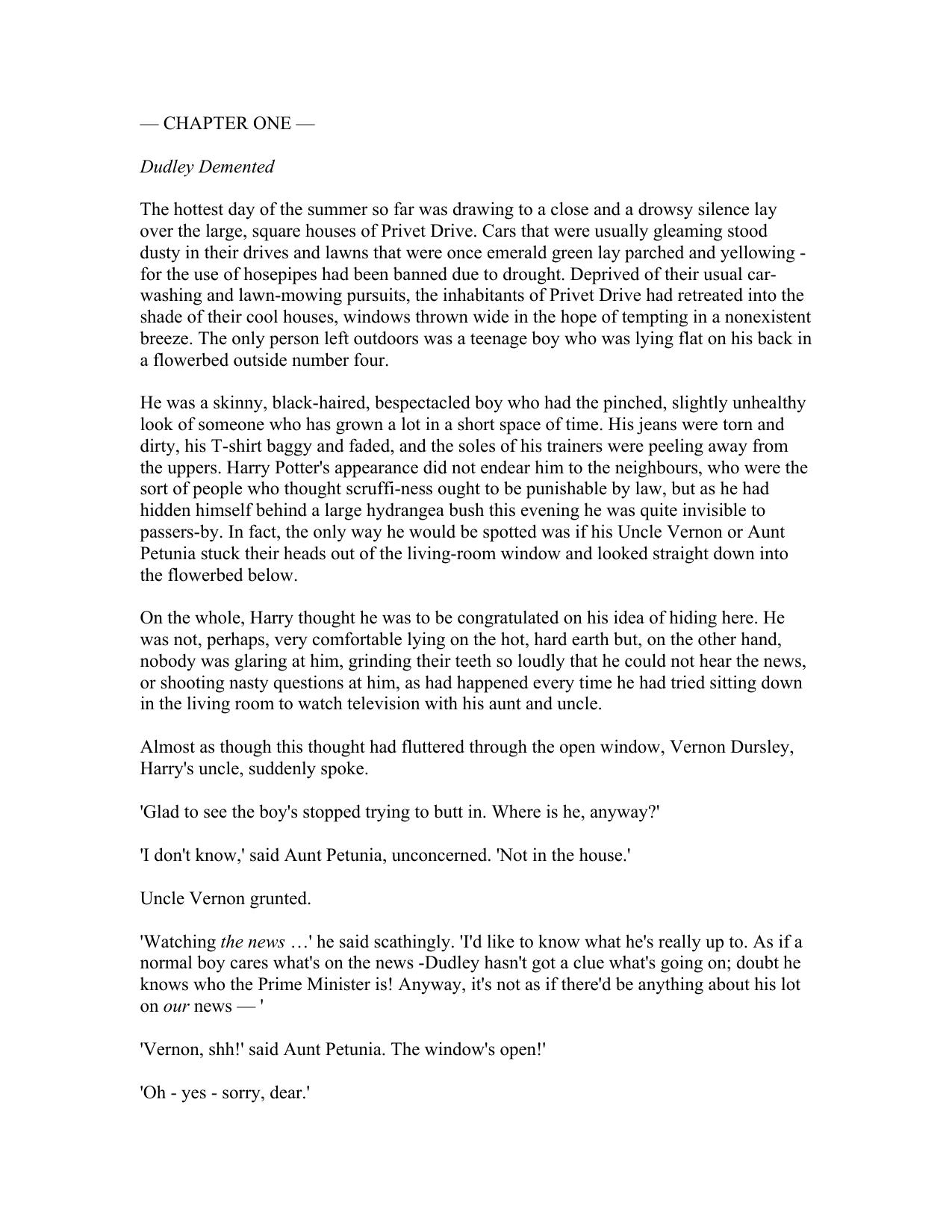 Harry Potter and The Order of the Phoenix